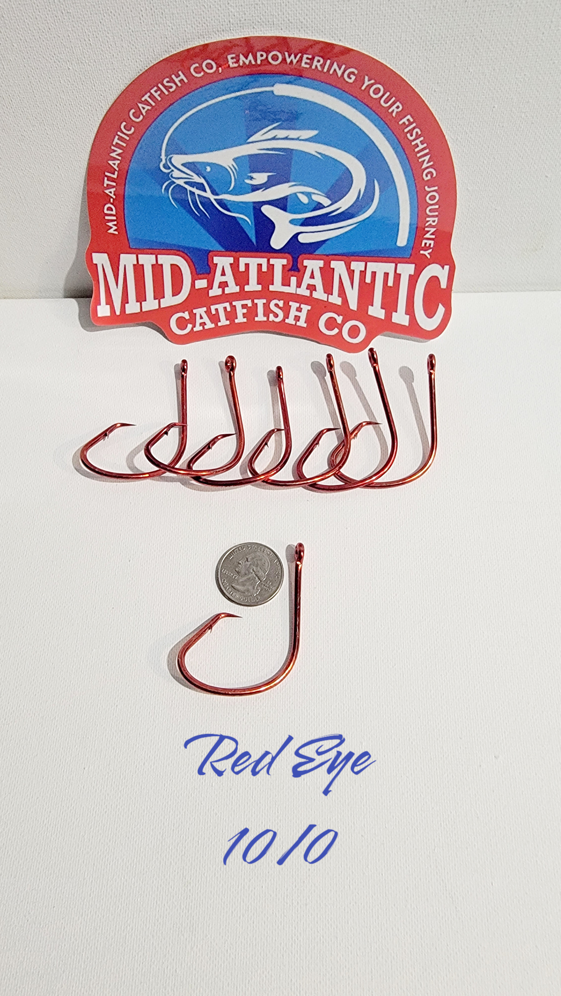 Red Eye 10/0 Red Offset Circle Hook